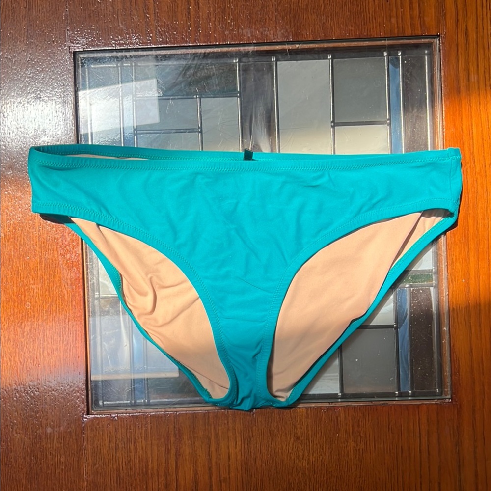 J. Crew Bikini Bottom. Size Large. Turquoise.